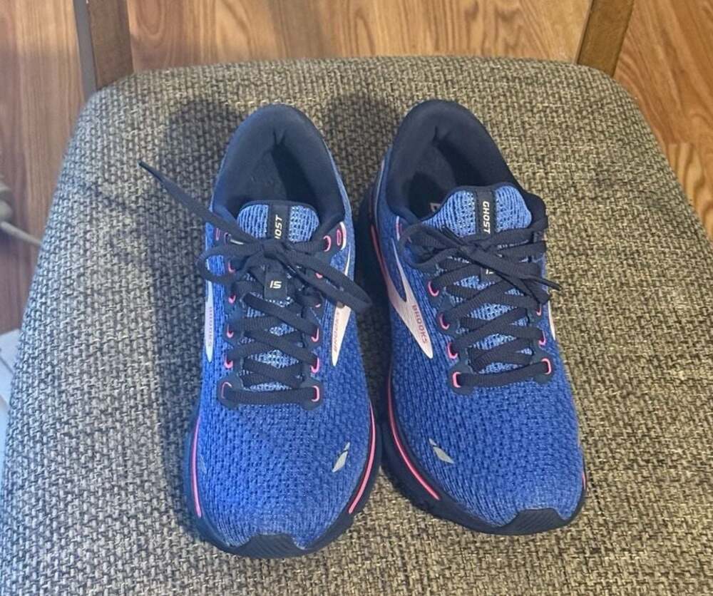 Brooks Ghost 15 Women's Running Shoes Blue Peacoat Pink